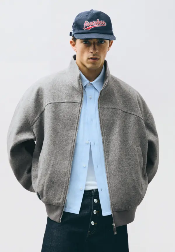 Bershka HEAVY CLOTH - BOMBER JACKET - Summer jacket - фото товара