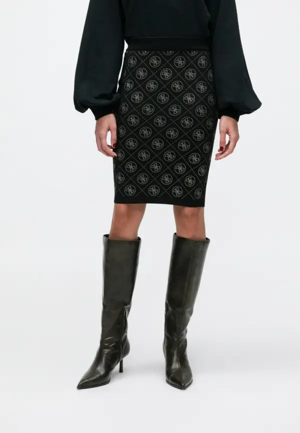Mini skirt - jet black - Каталогеру: заказать в России с доставкой из Европы