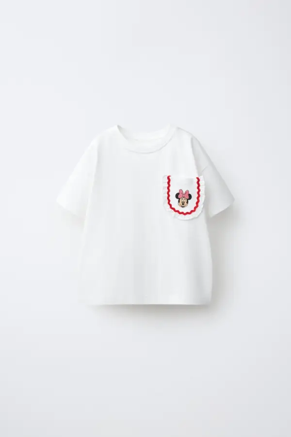 T-Shirt mit Wellenband-Tasche MINNIE MOUSE © DISNEY - фото товара