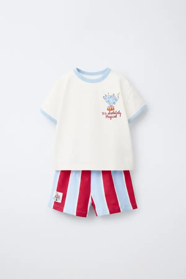 1 1/2-6 JAHRE / PYJAMA MIT ZIRKUS-PRINT - фото товара