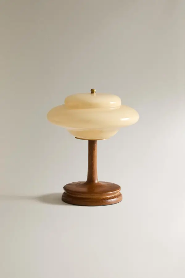 KABELLOSE TISCHLAMPE AUS GLAS - фото товара