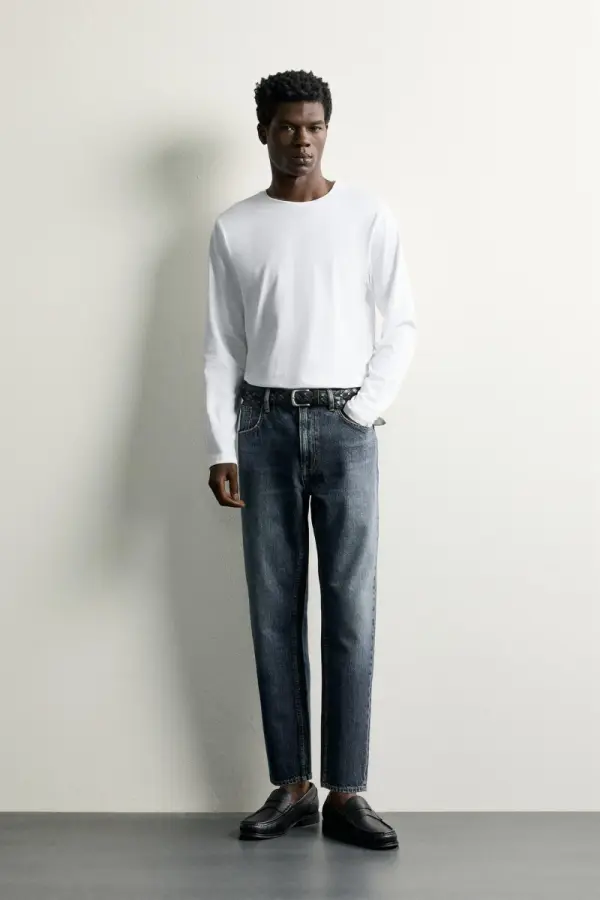 CROPPED SLIM-FIT-JEANS - фото товара