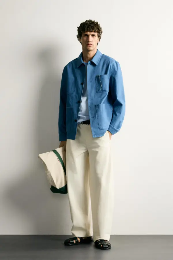 REGULAR-FIT-OVERSHIRT MIT WASCHUNG UND TASCHEN - фото товара