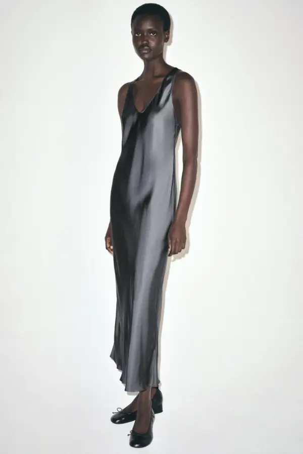 Langes Kleid aus Satin ZW Collection - фото товара
