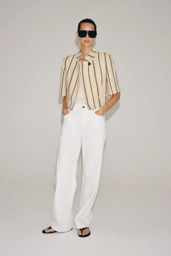 GESTREIFTER CROPPED-BLAZER ZW COLLECTION - фото товара