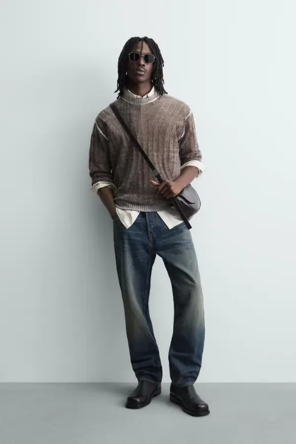 JACQUARD-PULLOVER MIT ABSTRAKTEM MUSTER - Каталогеру: заказать в России с доставкой из Европы