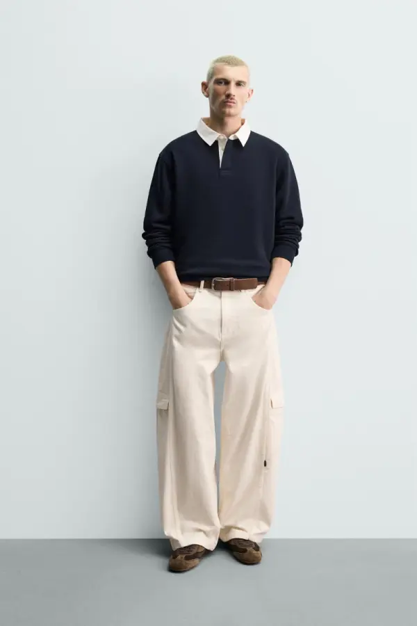 BAGGY FIT CARGO TROUSERS WITH SEAMS - Каталогеру: заказать в России с доставкой из Европы