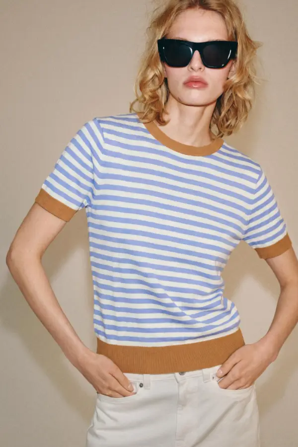 GESTREIFTES STRICKTOP - фото товара