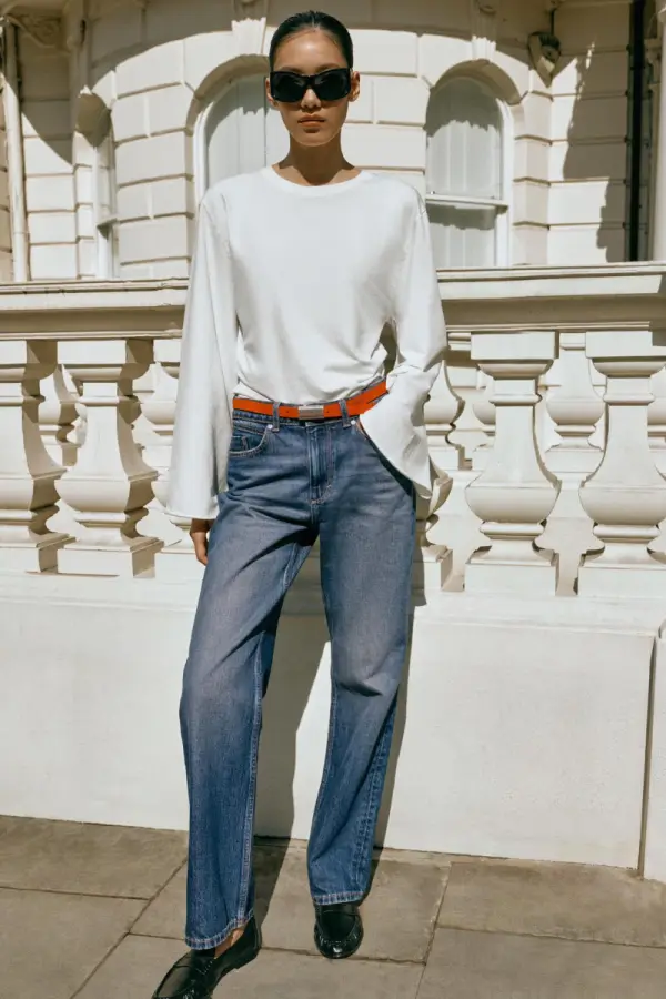 JEANS Z1975 REGULAR MIT HOHEM BUND UND LANGEM BEIN - фото товара