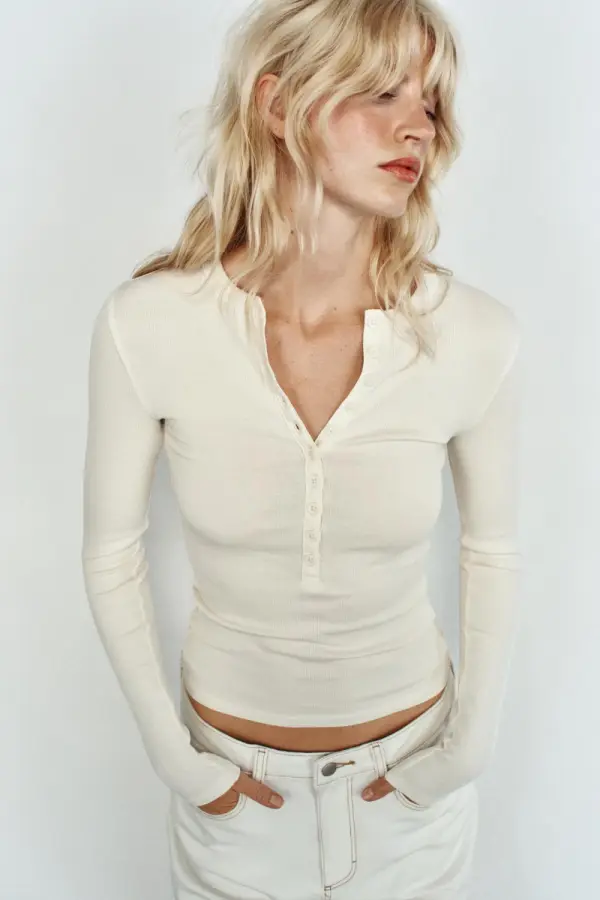 HENLEY-T-SHIRT LANG - фото товара