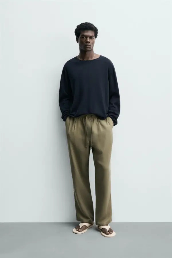 RELAXED-FIT-HOSE AUS 100% LYOCELL - фото товара