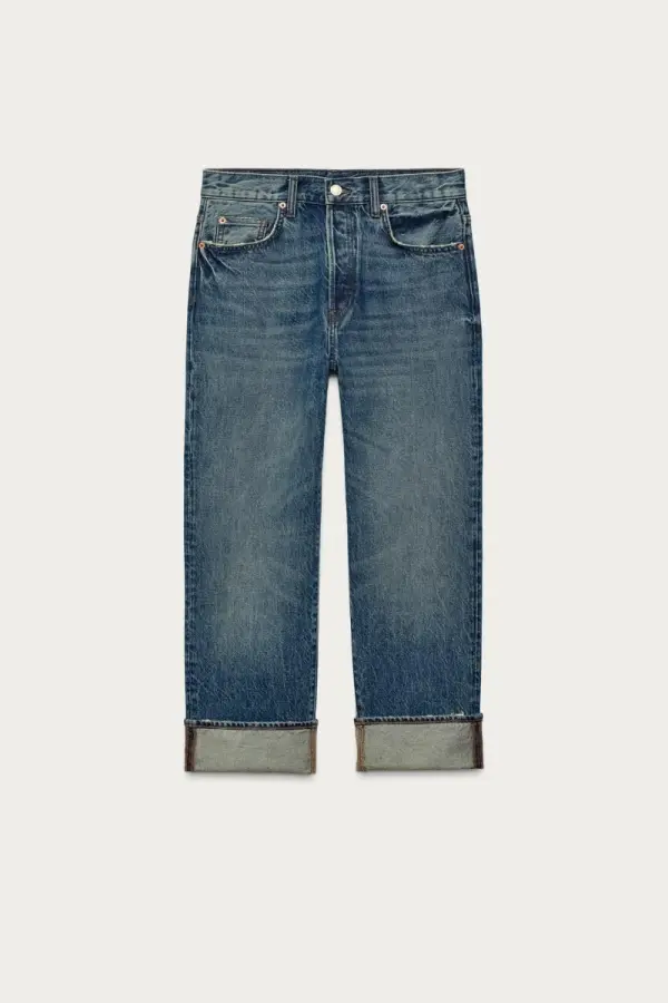 ZW COLLECTION ANKLE JEANS MIT NIEDRIGEM BUND - фото товара