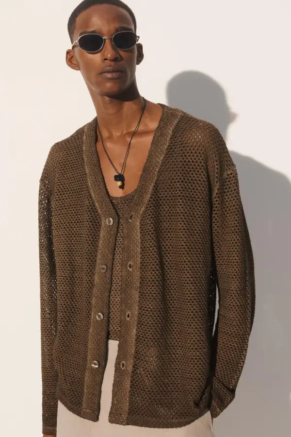 CORD NECKLACE WITH CONTRAST PENDANTS - Каталогеру: заказать в России с доставкой из Европы