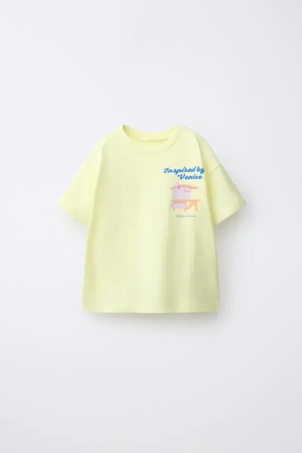 T-SHIRT MIT HUeTTEN-PRINT - Hellgelb - Каталогеру: заказать в России с доставкой из Европы