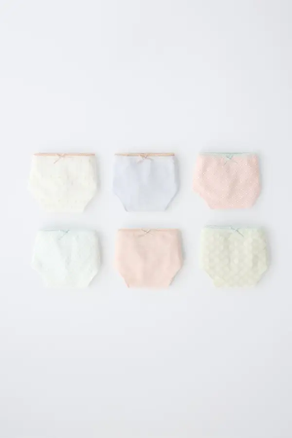 6-14 JAHRE / 6ER-PACK SLIPS MIT GEOMETRISCHEM PRINT - фото товара